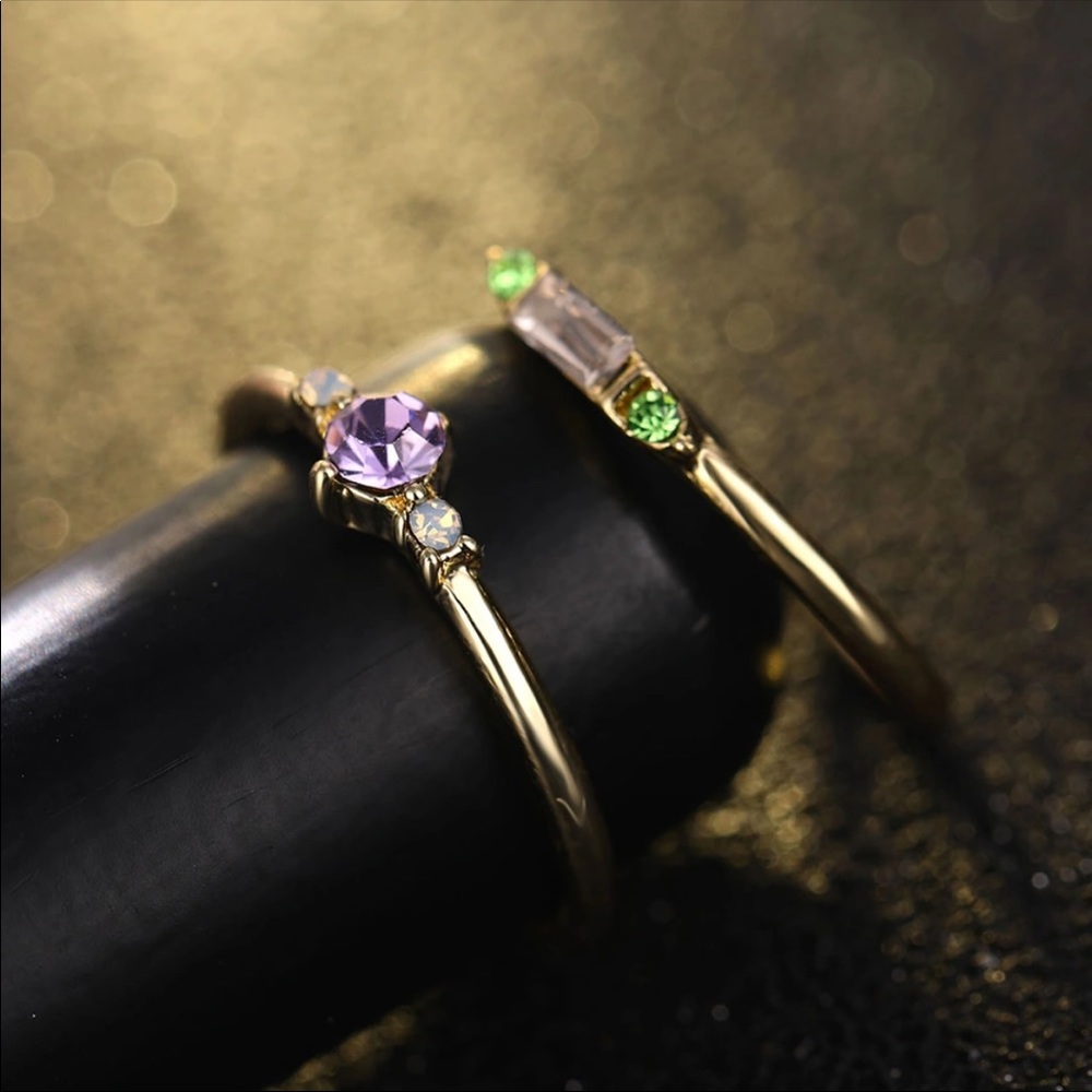 GISELE ♡  4 Rings GIFT SET Size 9 - Picture 4 of 6